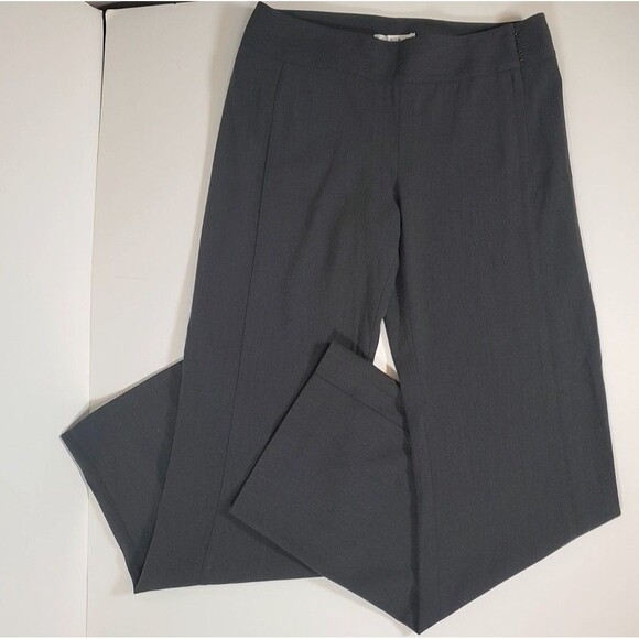 CAbi Women’s Trouser Size 10 Gray Ponte Knit Wide Leg Pants Slacks Classic - Picture 2 of 11